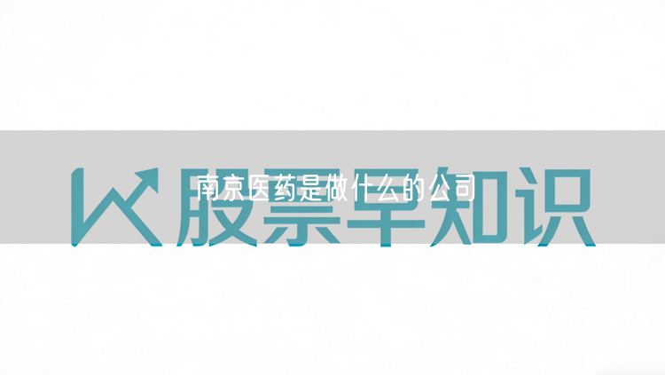 南京医药是做什么的公司