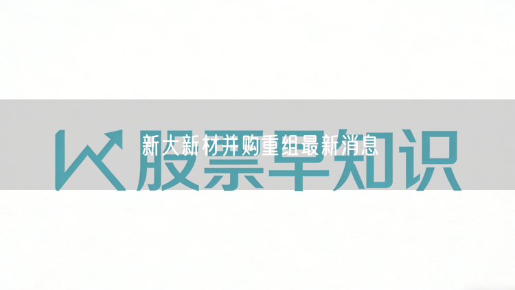 新大新材并购重组最新消息