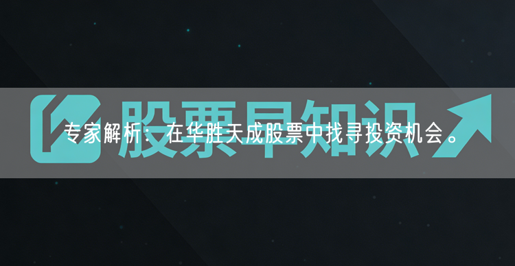 专家解析：在华胜天成股票中找寻投资机会。